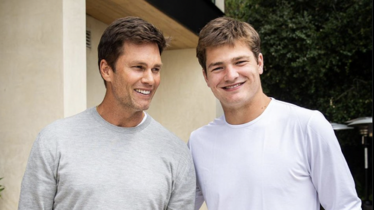 Drake Maye and Tom Brady met in Los Angeles on Sunday morning.